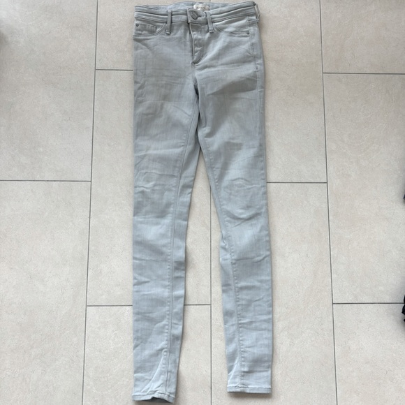 River Island Molly Skinmy Jeans Light Grey Wash UK8 - Picture 4 of 9